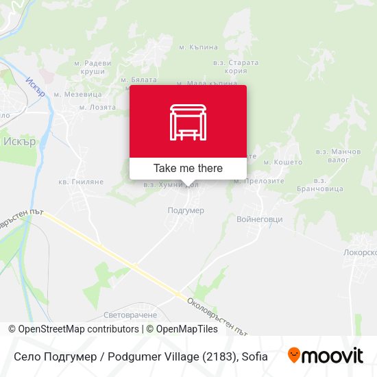 Карта Село Подгумер / Podgumer Village (2183)