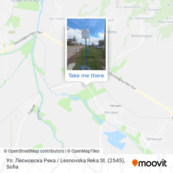 Ул. Лесновска Река / Lesnovska Reka St. (2545) map