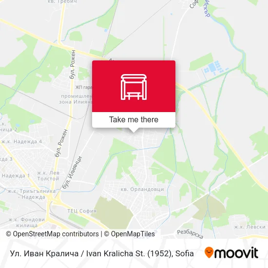 Карта Ул. Иван Кралича / Ivan Kralicha St. (1952)