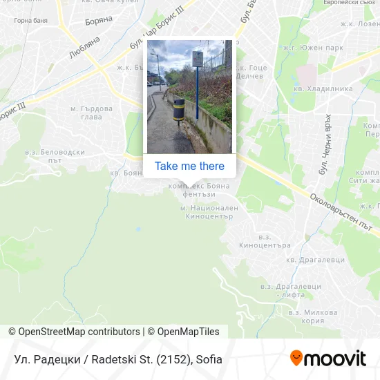 Карта Ул. Радецки / Radetski St. (2152)