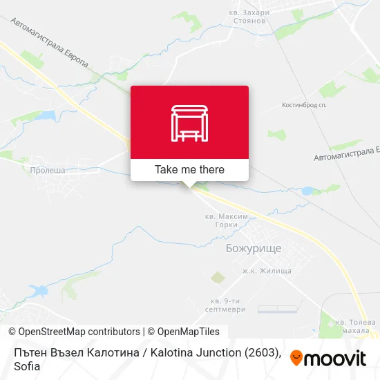Карта Пътен Възел Калотина / Kalotina Junction (2603)