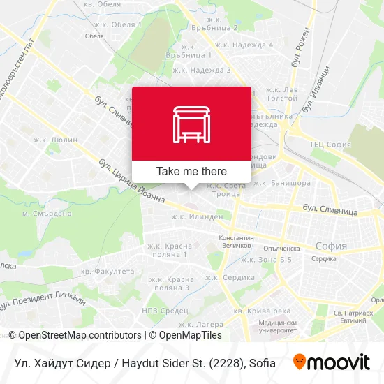 Карта Ул. Хайдут Сидер / Haydut Sider St. (2228)