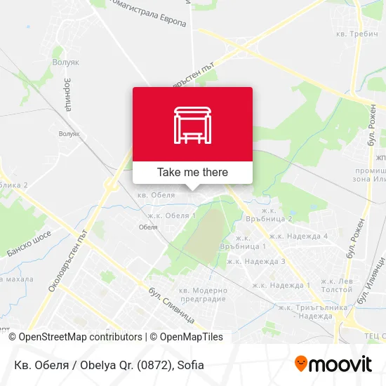 Карта Кв. Обеля / Obelya Qr. (0872)