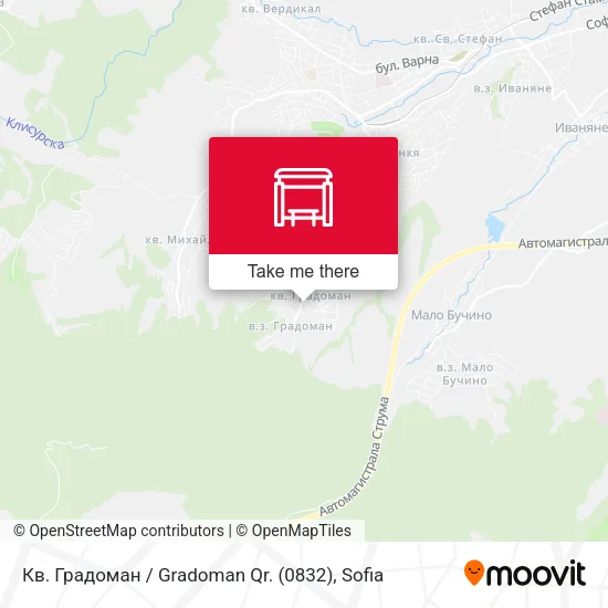 Карта Кв. Градоман / Gradoman Qr. (0832)