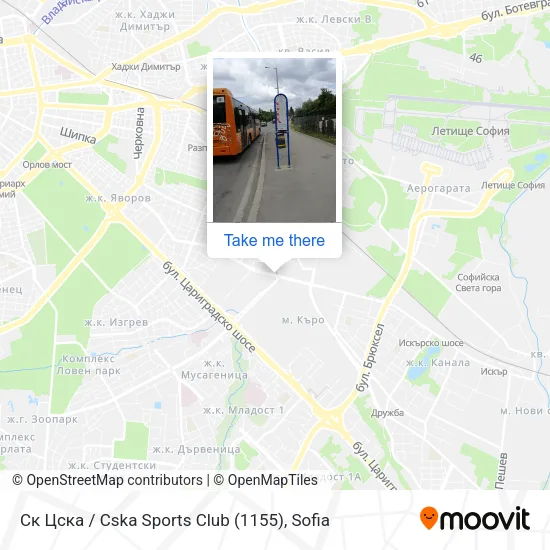 Карта Ск Цска / Cska Sports Club (1155)