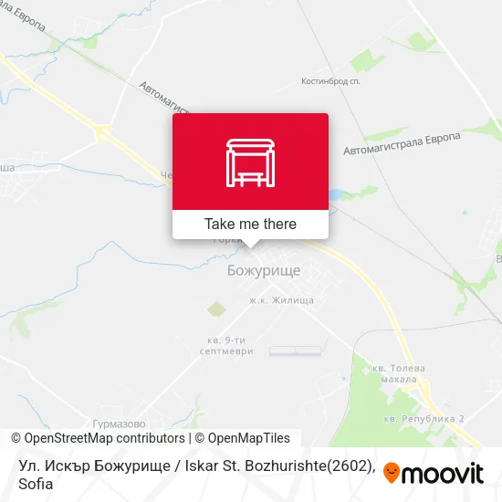 Карта Ул. Искър Божурище / Iskar St. Bozhurishte(2602)