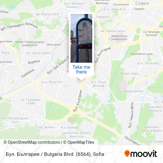 Карта Бул. България / Bulgaria Blvd. (6564)