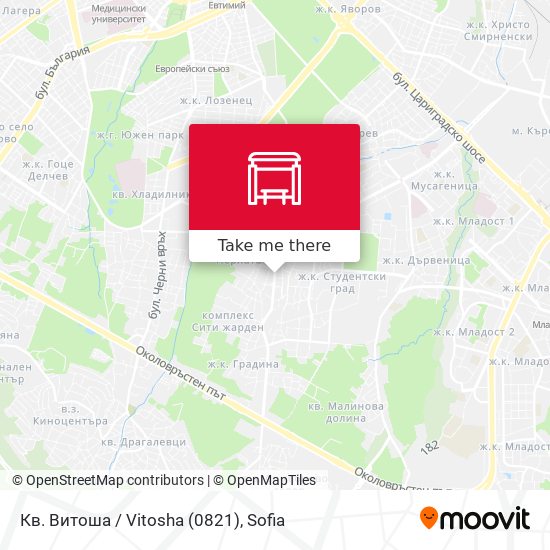 Кв. Витоша / Vitosha (0821) map