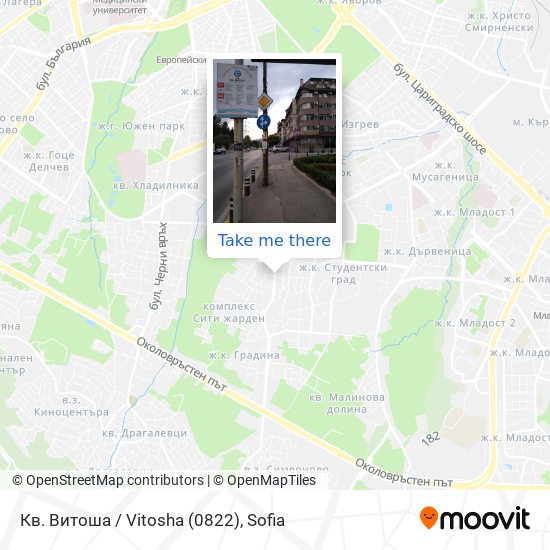 Кв. Витоша / Vitosha (0822) map