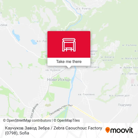 Карта Каучуков Завод Зебра / Zebra Caouchouc Factory (0798)
