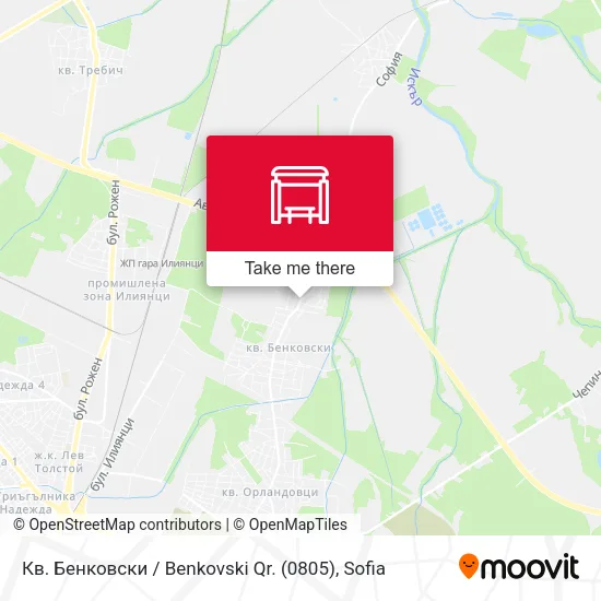 Карта Кв. Бенковски / Benkovski Qr. (0805)