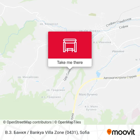 В.З. Банкя / Bankya Villa Zone (0431) map