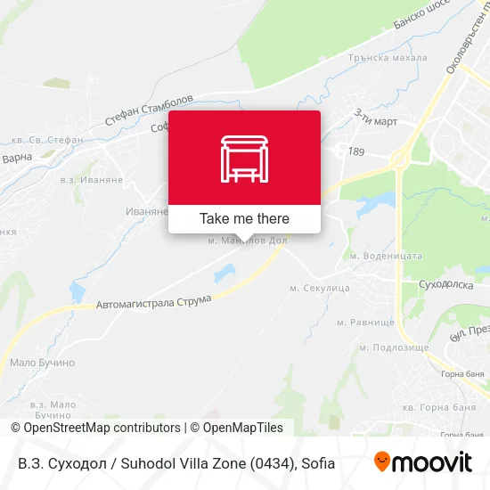 Карта В.З. Суходол / Suhodol Villa Zone (0434)