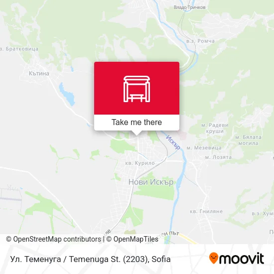Карта Ул. Теменуга / Temenuga St. (2203)