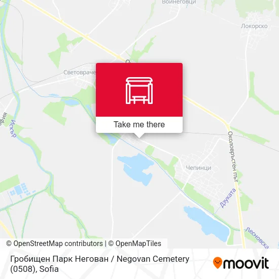 Карта Гробищен Парк Негован / Negovan Cemetery (0508)