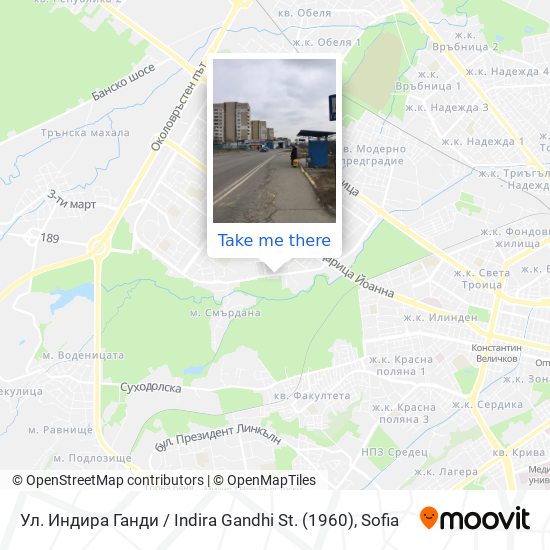 Ул. Индира Ганди / Indira Gandhi St. (1960) map