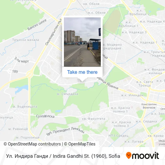 Карта Ул. Индира Ганди / Indira Gandhi St. (1960)