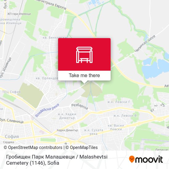 Карта Гробищен Парк Малашевци / Malashevtsi Cemetery (1146)