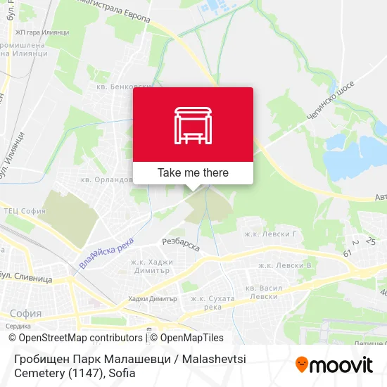 Карта Гробищен Парк Малашевци / Malashevtsi Cemetery (1147)