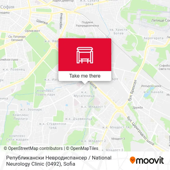 Карта Републикански Невродиспансер / National Neurology Clinic (0492)