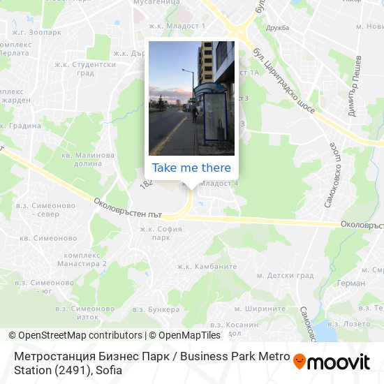 Метростанция Бизнес Парк / Business Park Metro Station (2491) map