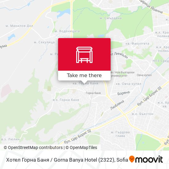 Хотел Горна Баня / Gorna Banya Hotel (2322) map