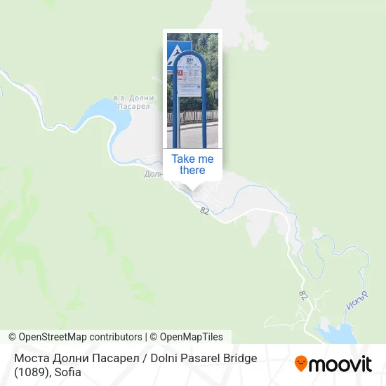 Карта Моста Долни Пасарел / Dolni Pasarel Bridge (1089)