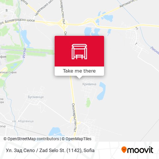 Ул. Зад Село / Zad Selo St. (1142) map