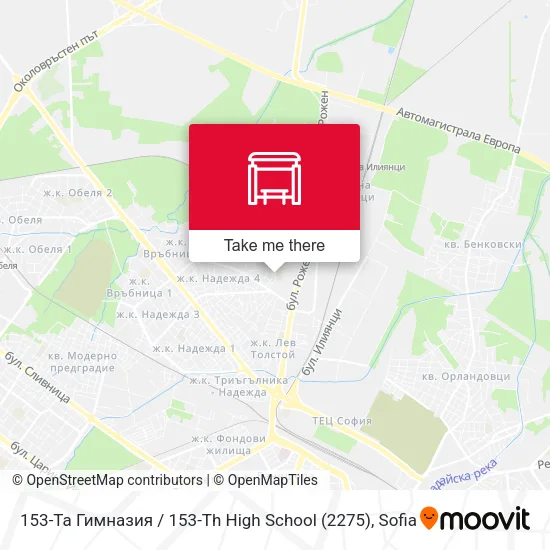 Карта 153-Та Гимназия / 153-Th High School (2275)