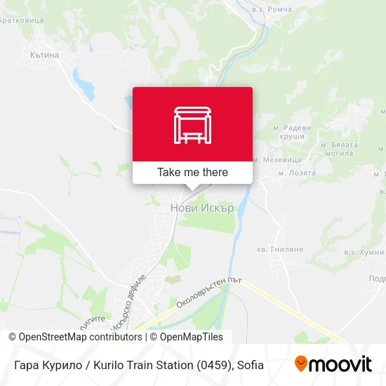 Карта Гара Курило / Kurilo Train Station (0459)