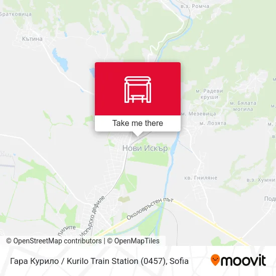 Карта Гара Курило / Kurilo Train Station (0457)