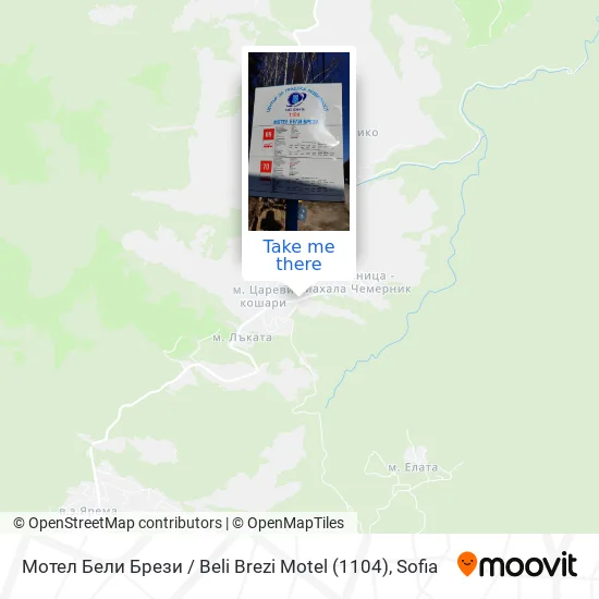 Карта Мотел Бели Брези / Beli Brezi Motel (1104)
