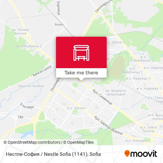 Нестле-София / Nestle Sofia (1141) map