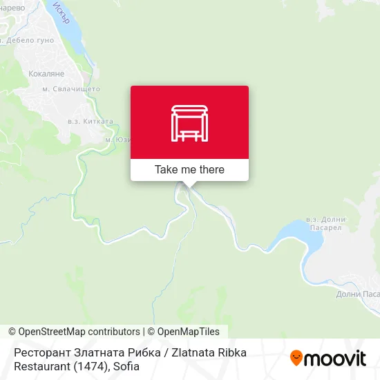 Карта Ресторант Златната Рибка / Zlatnata Ribka Restaurant (1474)