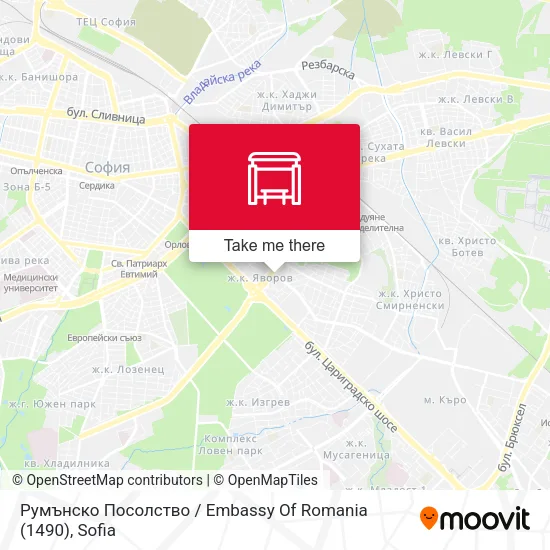 Карта Румънско Посолство / Embassy Of Romania (1490)