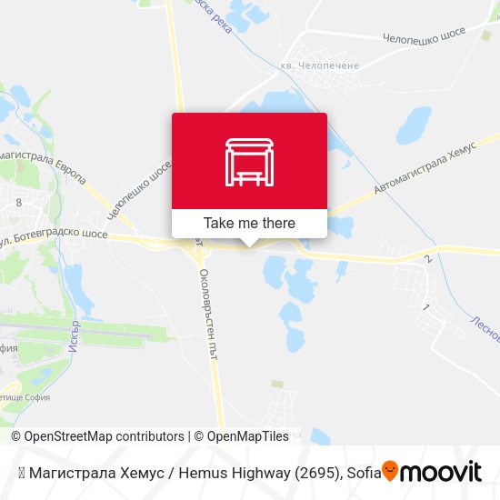 Карта 🛍️ Магистрала Хемус / Hemus Highway (2695)