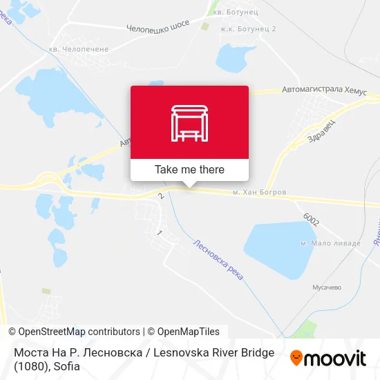 Карта Моста На Р. Лесновска / Lesnovska River Bridge (1080)