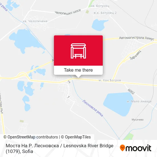 Карта Моста На Р. Лесновска / Lesnovska River Bridge (1079)
