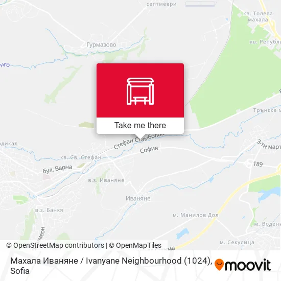 Карта Махала Иваняне / Ivanyane Neighbourhood (1024)