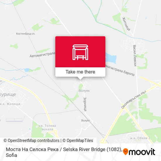 Карта Моста На Селска Река / Selska River Bridge (1082)