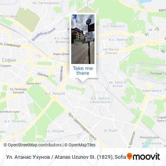 Ул. Атанас Узунов / Atanas Uzunov St. (1829) map