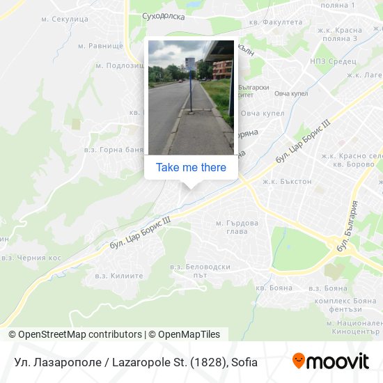 Ул. Лазарополе / Lazaropole St. (1828) map