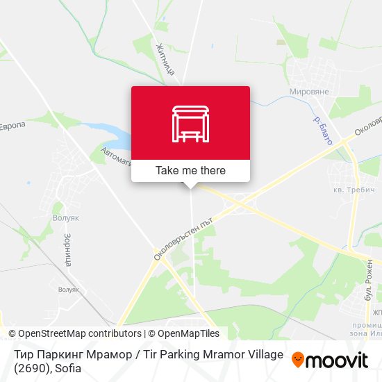 Карта Тир Паркинг Мрамор / Tir Parking Mramor Village (2690)
