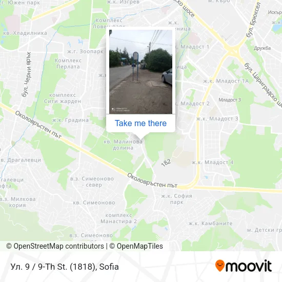 Карта Ул. 9 / 9-Th St. (1818)