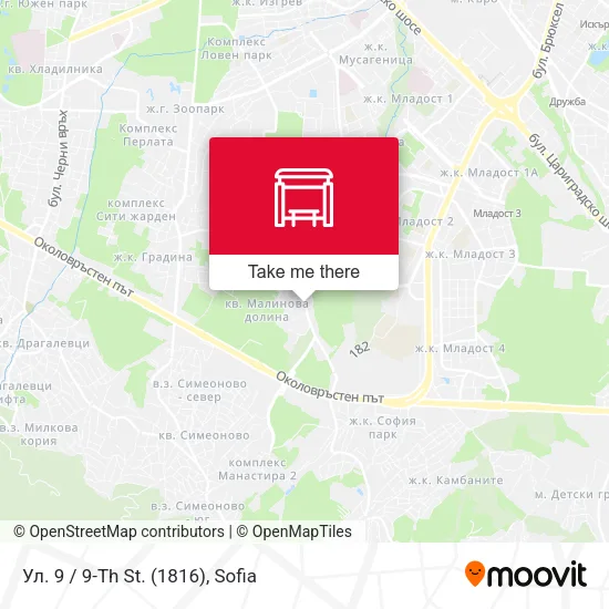 Карта Ул. 9 / 9-Th St. (1816)