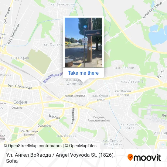 Карта Ул. Ангел Войвода / Angel Voyvoda St. (1826)