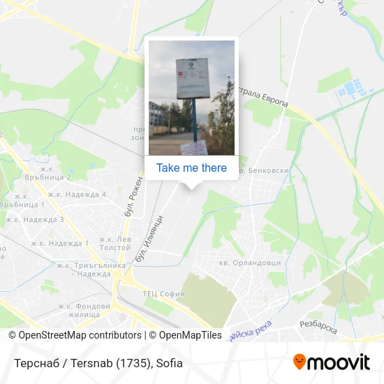 Терснаб / Tersnab (1735) map