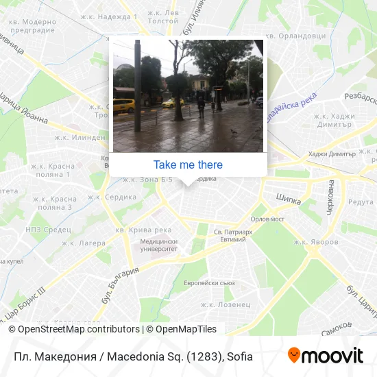Карта Пл. Македония / Macedonia Sq. (1283)