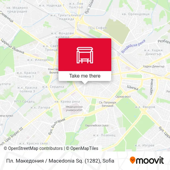 Карта Пл. Македония / Macedonia Sq. (1282)