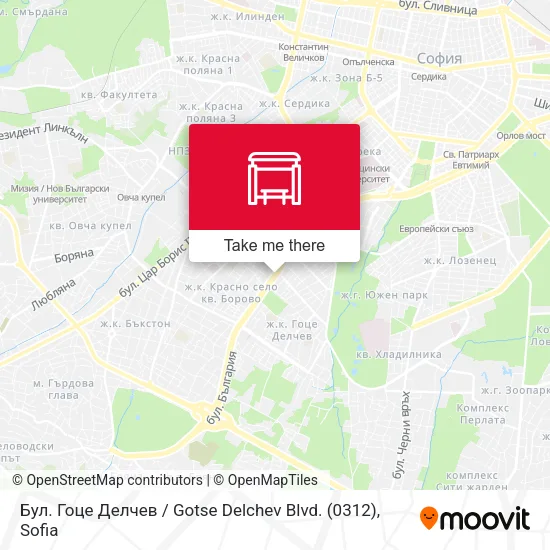 Карта Бул. Гоце Делчев / Gotse Delchev Blvd. (0312)